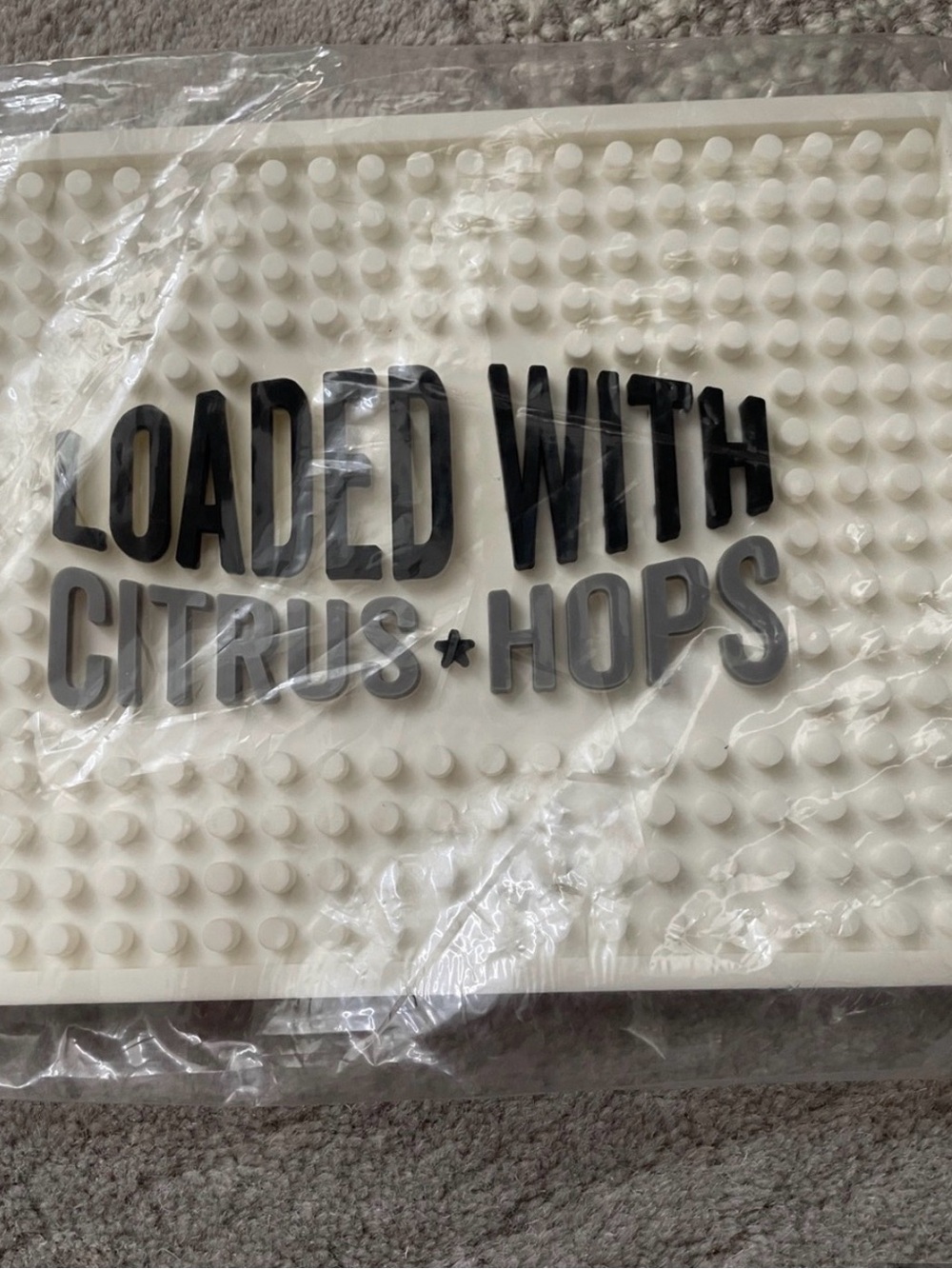 Innis and Gunn white vinyl bar mat. New in package